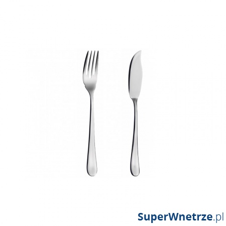 Zestaw 12 cz. do ryb Casa Bugatti SETTIMOCIELO srebrny