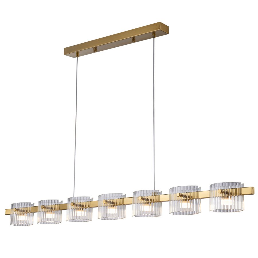 Lampa wisząca baccio led złota 120 cm