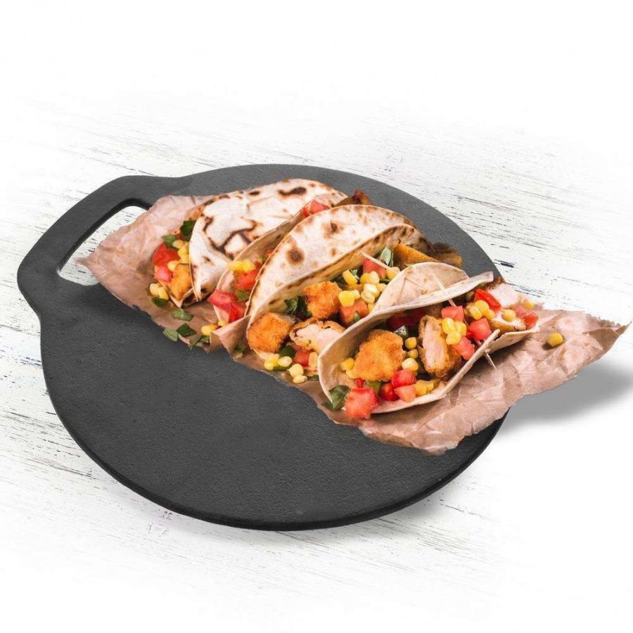 Płyta żeliwna, patelnia do pizzy, placków, tortilli