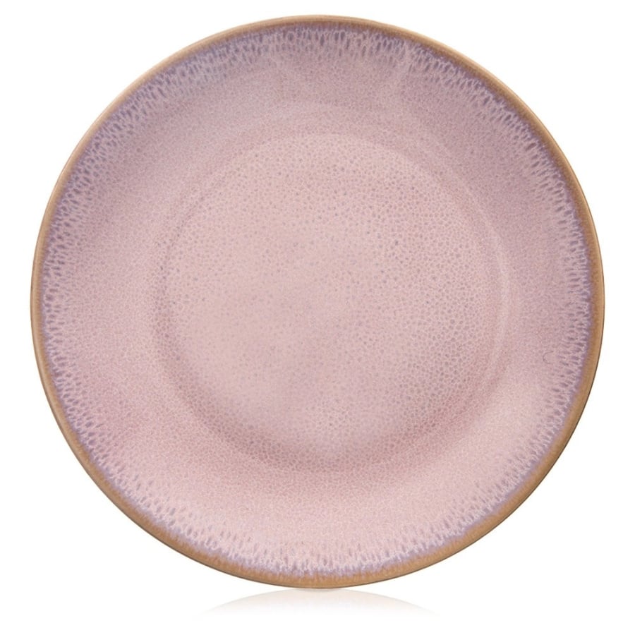 Talerz deserowy ceramiczny różowy GLAZE 20,5 cm