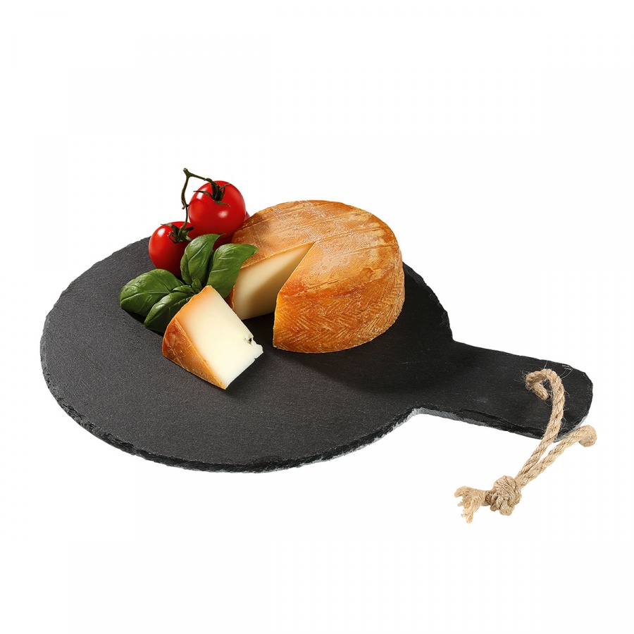 Deska do serwowania sera z rączką 22 cm Cilio czarna