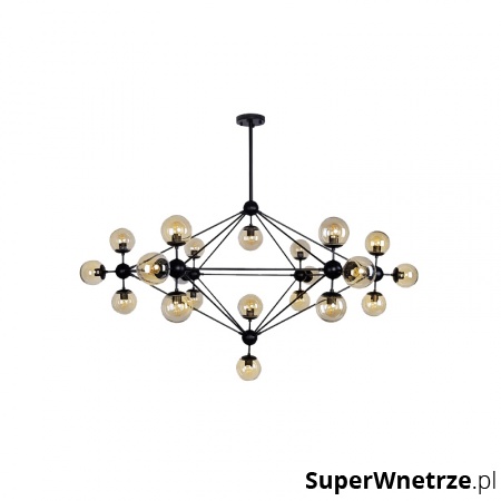 Lampa wisząca 235x170cm King Home Planetario czarna