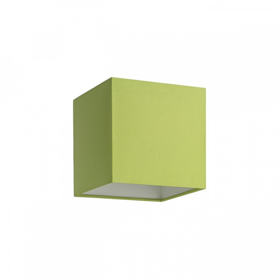 TEMPO 15/15 abażur Chintz limetkowa/białe PCV max. 28W