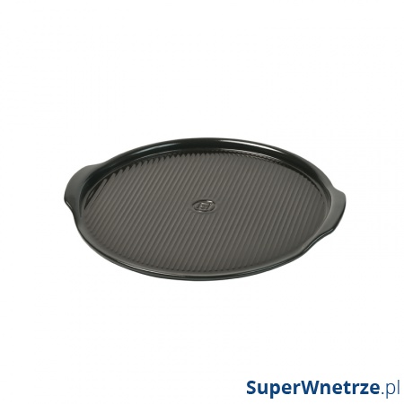 Kamień do pieczenia pizzy 37 cm Emile Henry Les Spécialistes duży grafitowy