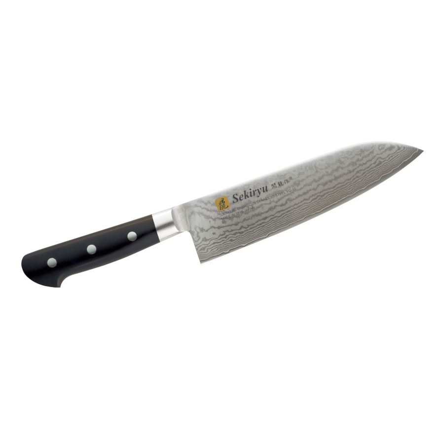 Nóż Sekiryu TOTEMO Santoku 180mm [SR-VG100]
