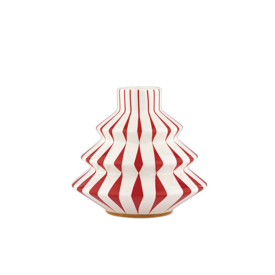 Porcelanowy świecznik, ręcznie zdobiony kalkomaniami