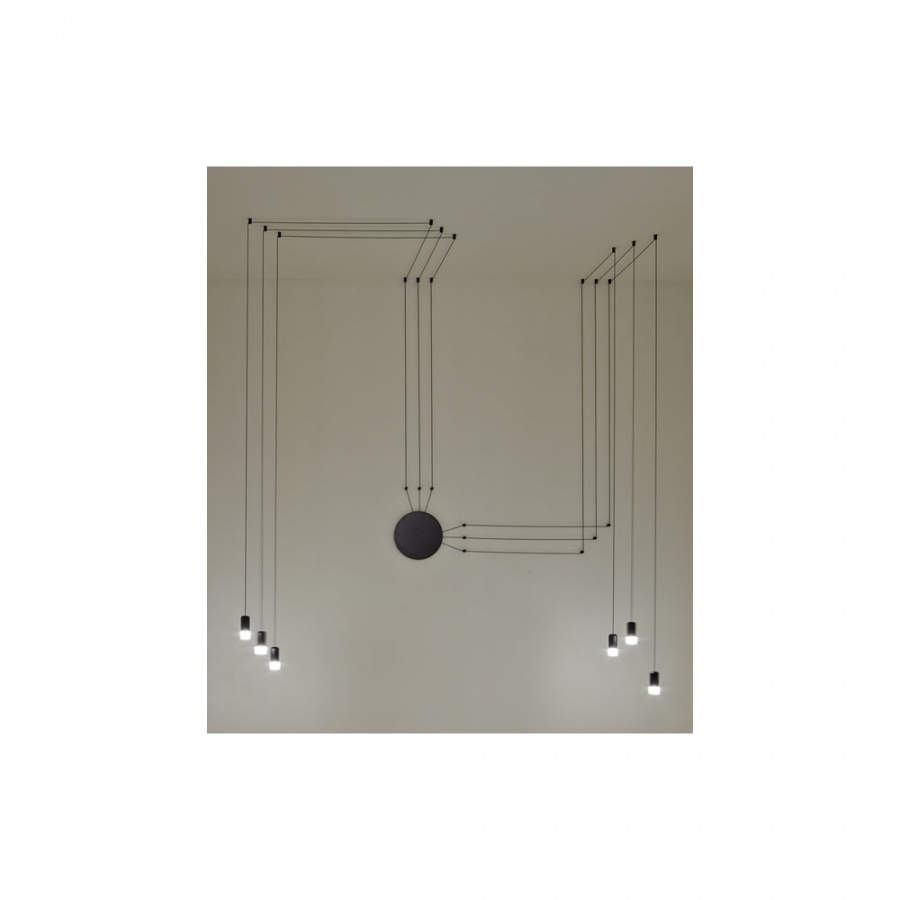 Lampa wisząca King Home Flusso czarna