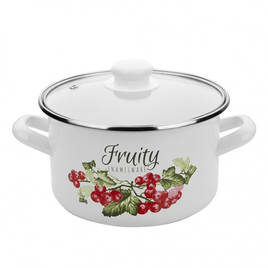 GARNEK EMALIOWANY PROSTY KALINA Z/P 20CM 3,7L