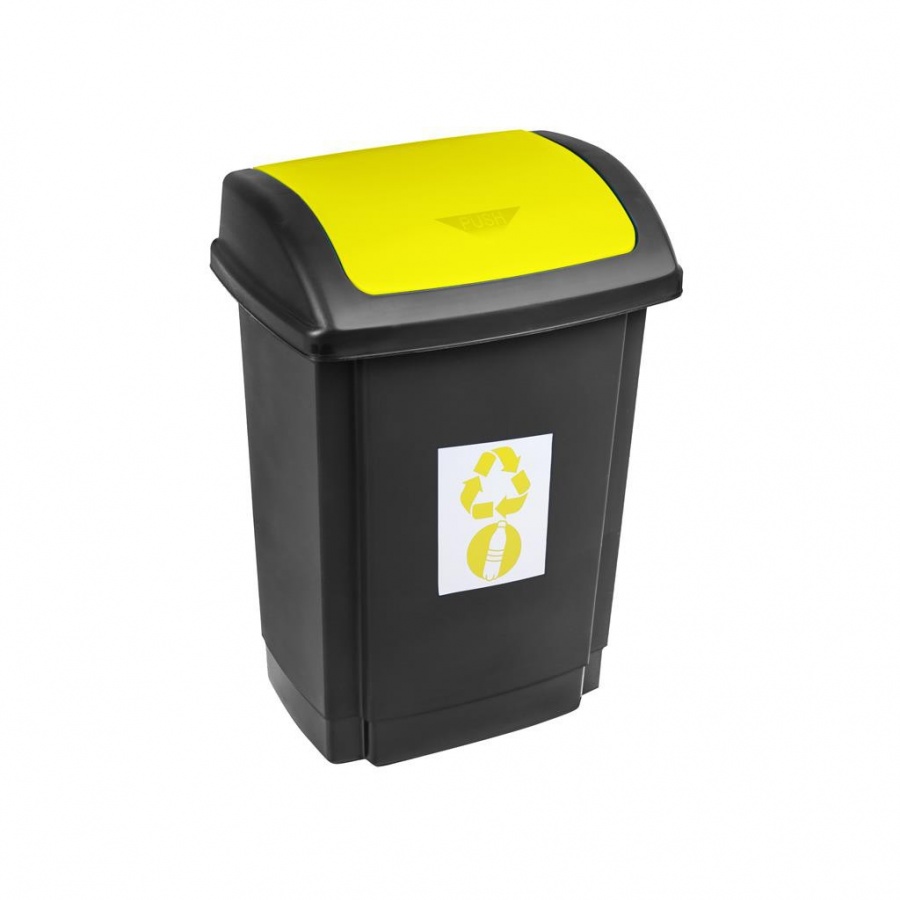 KOSZ NA ŚMIECI SWING 15L SEGREGACJA ŻÓŁTY -PT 1346