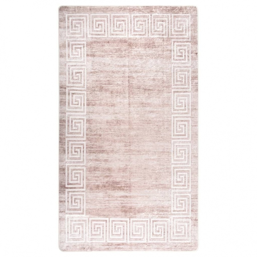 Dywan z możliwością prania, 190x300 cm, beżowy, antypoślizgowy