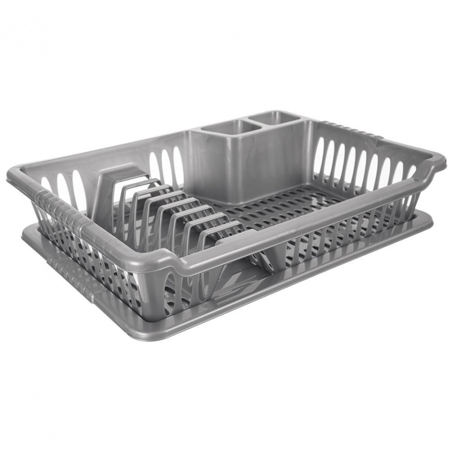 Suszarka na naczynia szara 40x29x8,5 cm