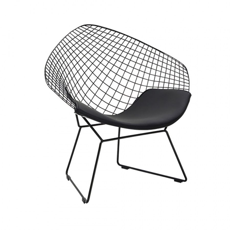 Fotel Volier Soft King Home czarne-poduszka czarna