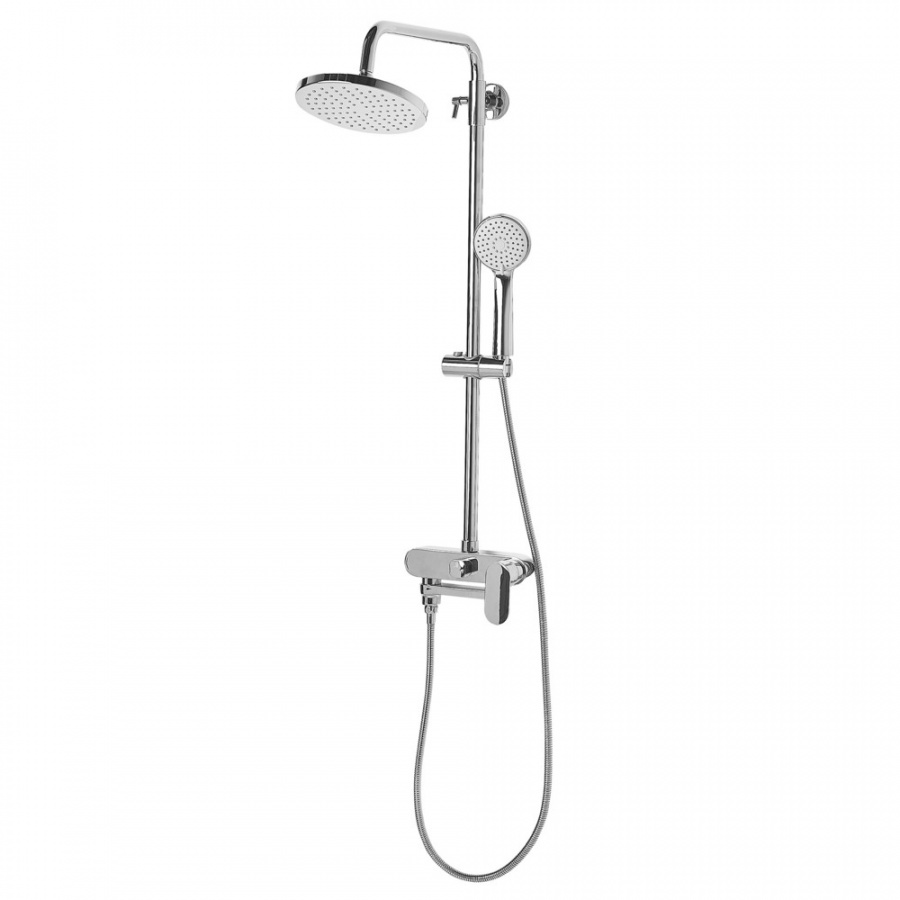 Kolumna prysznicowa z deszczownicą srebrna GURARA