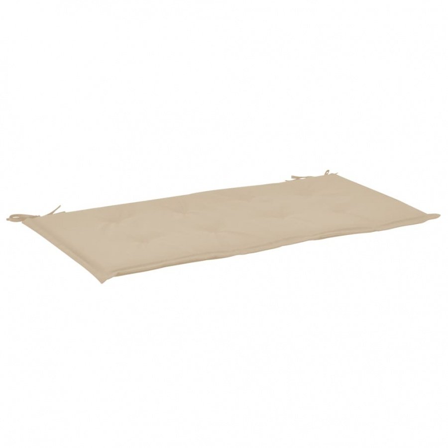Poduszka na ławkę ogrodową, beżowa, 120x50x3 cm