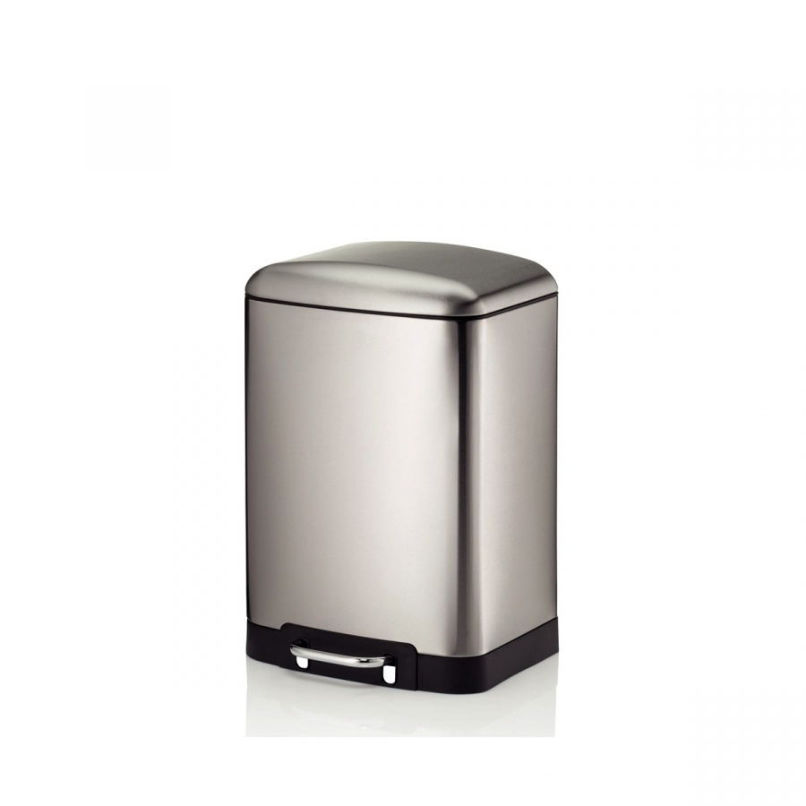 Kuchenny kosz na śmieci stalowy 12L z pedałem Kela satynowa stal