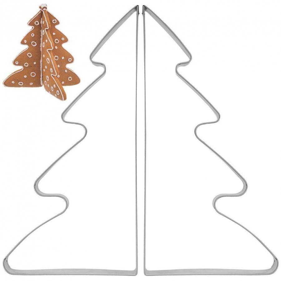 Wykrawacz, 3d, do ciastek, pierników, choinka, 2 el., foremka, święta, Boże Narodzenie