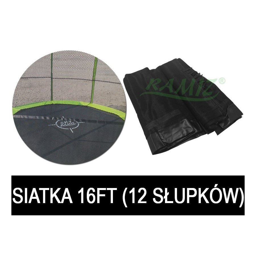 Siatka do Trampoliny 16FT Czarna