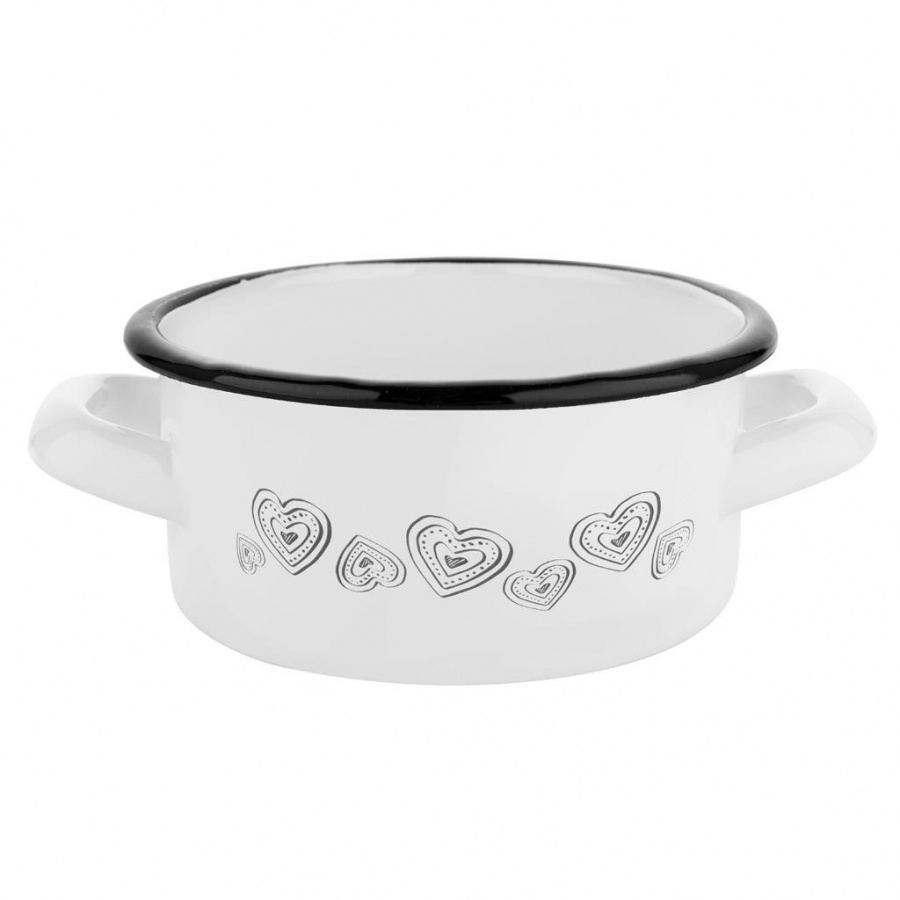 GARNEK EMALIOWANY NISKI MERRYLOVE B/P 18CM 1,9L