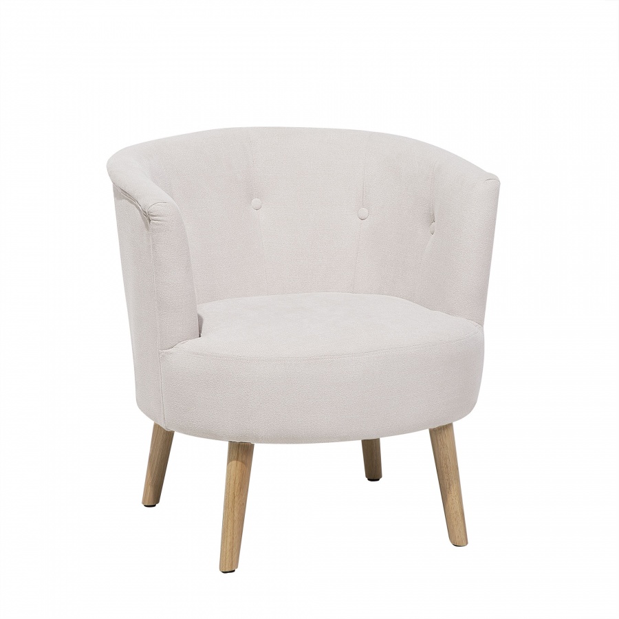 Fotel tapicerowany złamana biel Adamo BLmeble