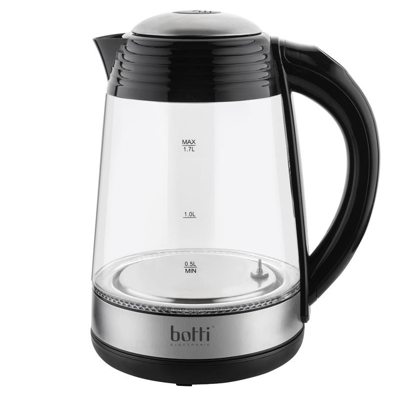 CZAJNIK ELEKTRYCZNY Z REGULACJĄ TEMPERATURY LUCAS SZKLANY 1,7L -BOTTI HHB8705D