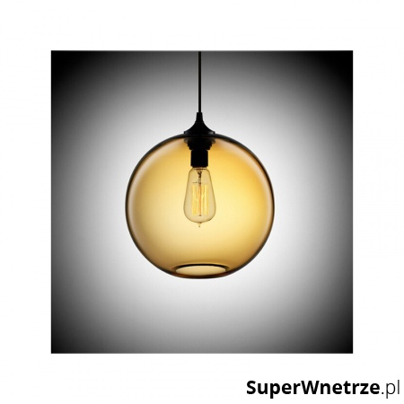 Lampa wisząca Step into design Love Bomb bursztynowa