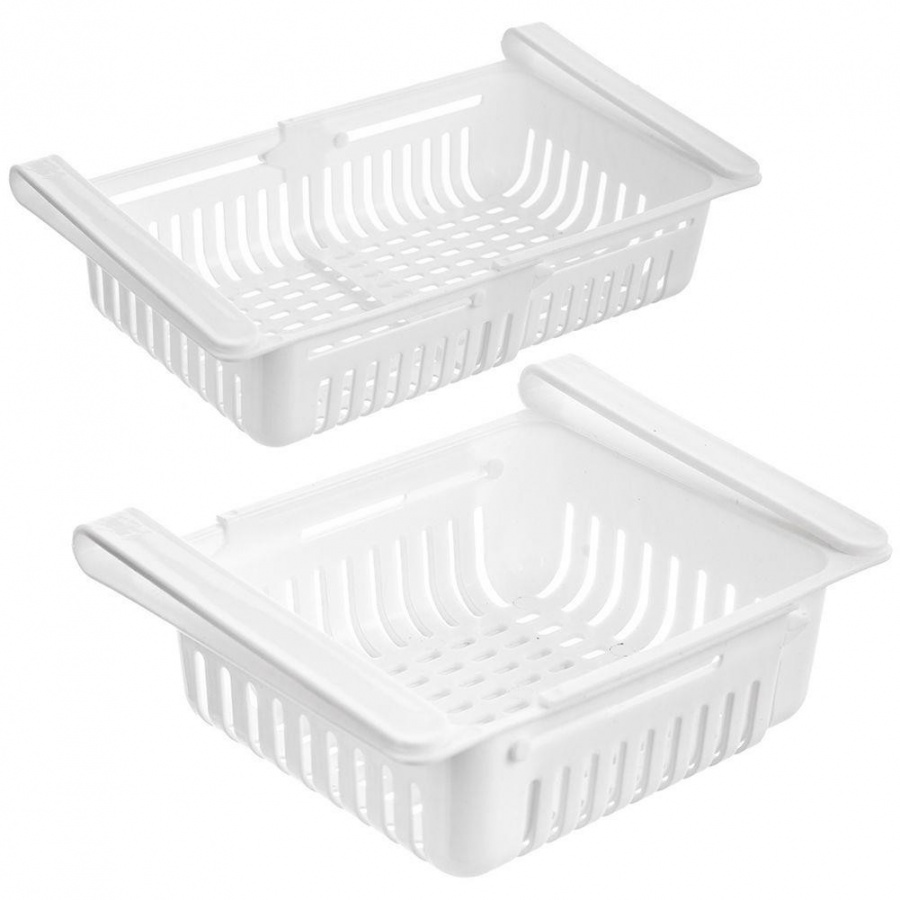 Organizer szufladka do lodówki zawieszana pojemnik rozsuwany pod półkę