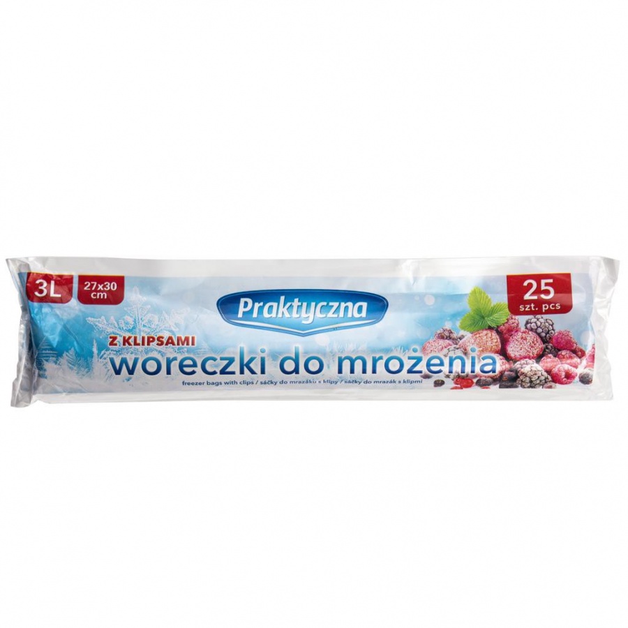 WORECZKI DO ZAMRAŻANIA PRAKTYCZNA 3L 25SZT