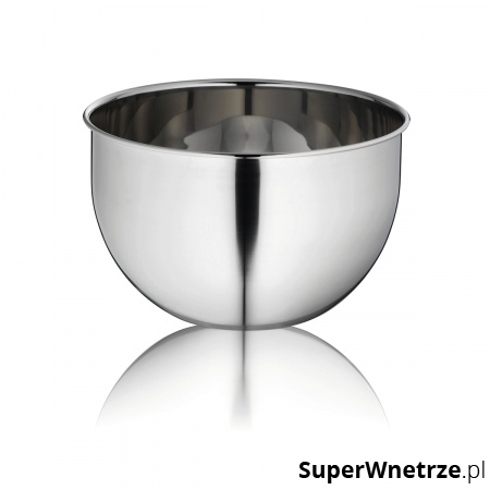 stalowa miska, śred.20 cm, wys. 13 cm, 2,9 l