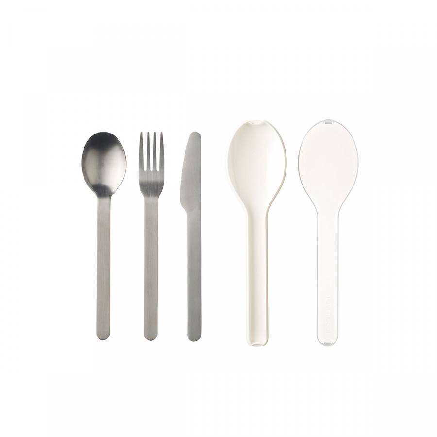 Zestaw 3 sztućców Ellipse biały 105760030600