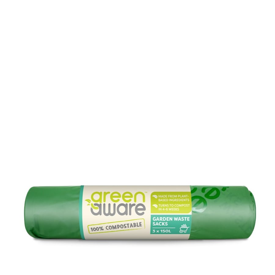 GreenAware, Kompostowalne worki na odpady ogrodowe 150 L, 3 szt.