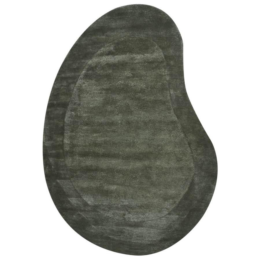 Dywan z wiskozy 160 x 230 cm zielony masso