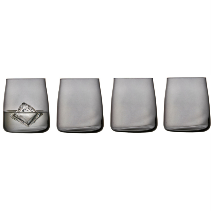 Szklanki do wody ze szkła kryształowego smoke 420 ml 4 sztuki 31568