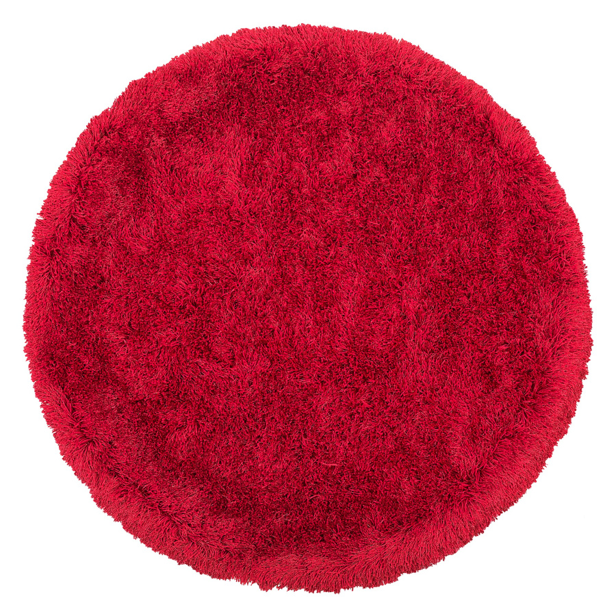 Dywan Shaggy ø 140 cm czerwony CIDE