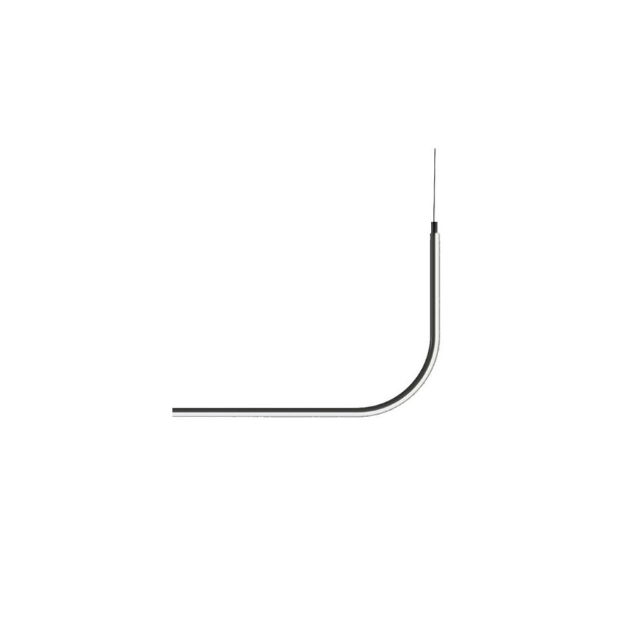 Lampa wisząca minima-1 led czarna 80 cm