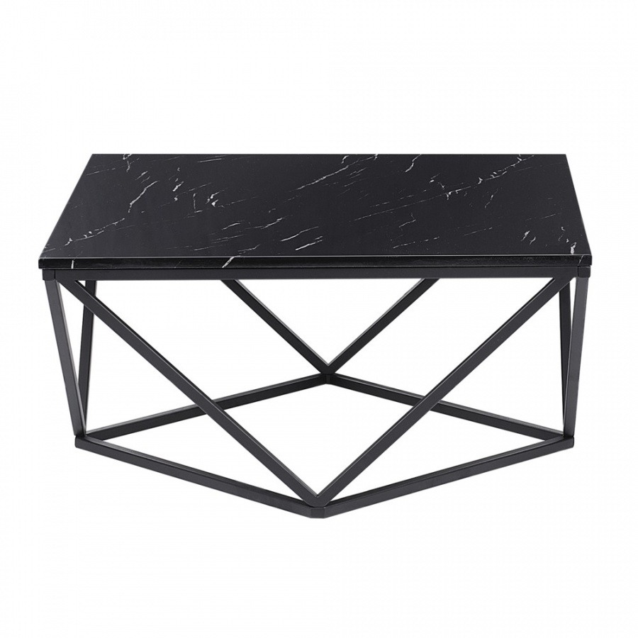 Stolik kawowy efekt marmuru czarny MALIBU
