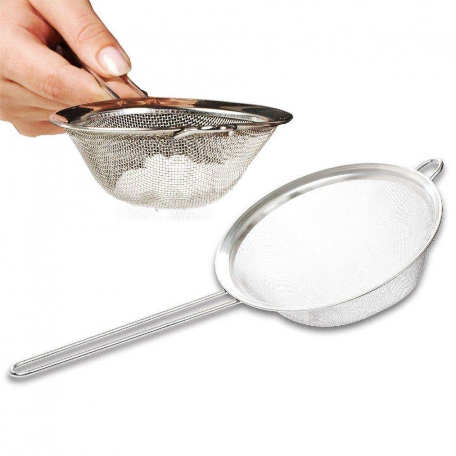 Sitko kuchenne stalowe, cedzak, durszlak stalowy, 20 cm