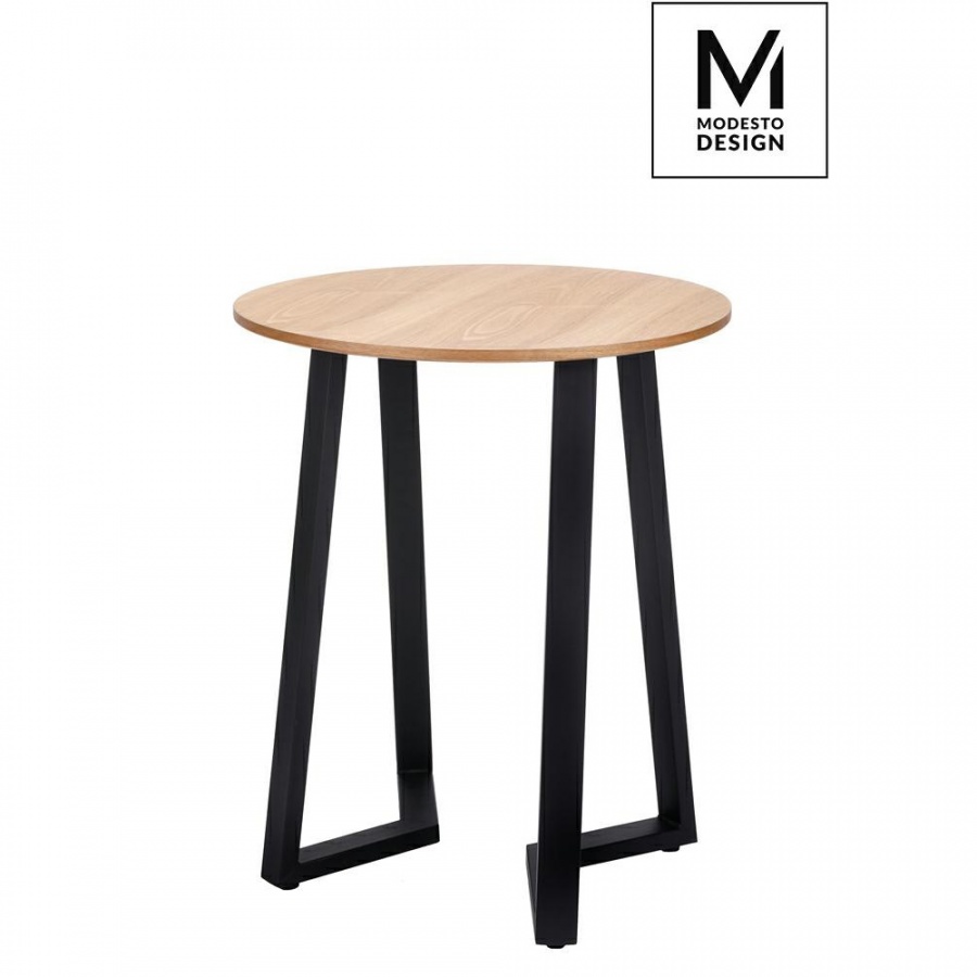 MODESTO stół TAVOLO FI 60 dąb - blat MDF, podstawa metalowa