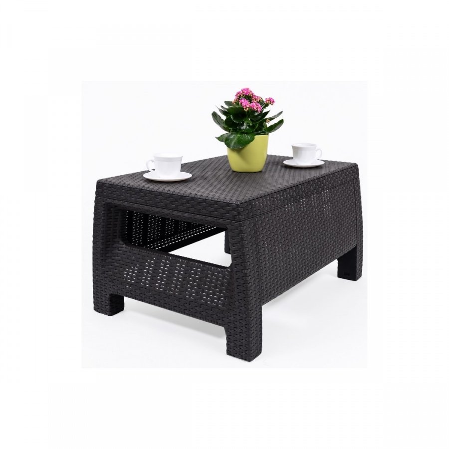 Stolik ogrodowy 77x42cm Corfu Curver brąz