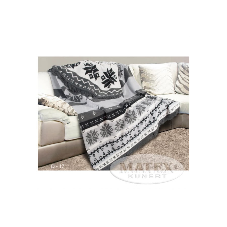 Koc baw. MORENO, z frędzlami, roz. 150x200