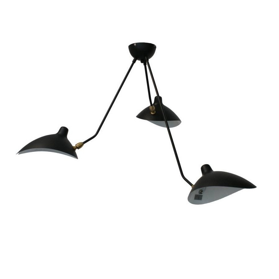 Lampa wisząca CRANE-3P czarna