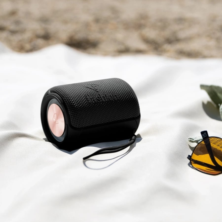 Głośnik Bluetooth z torbą podróżną FashionTV FTV-0115 Matte Black Rose Gold Collection