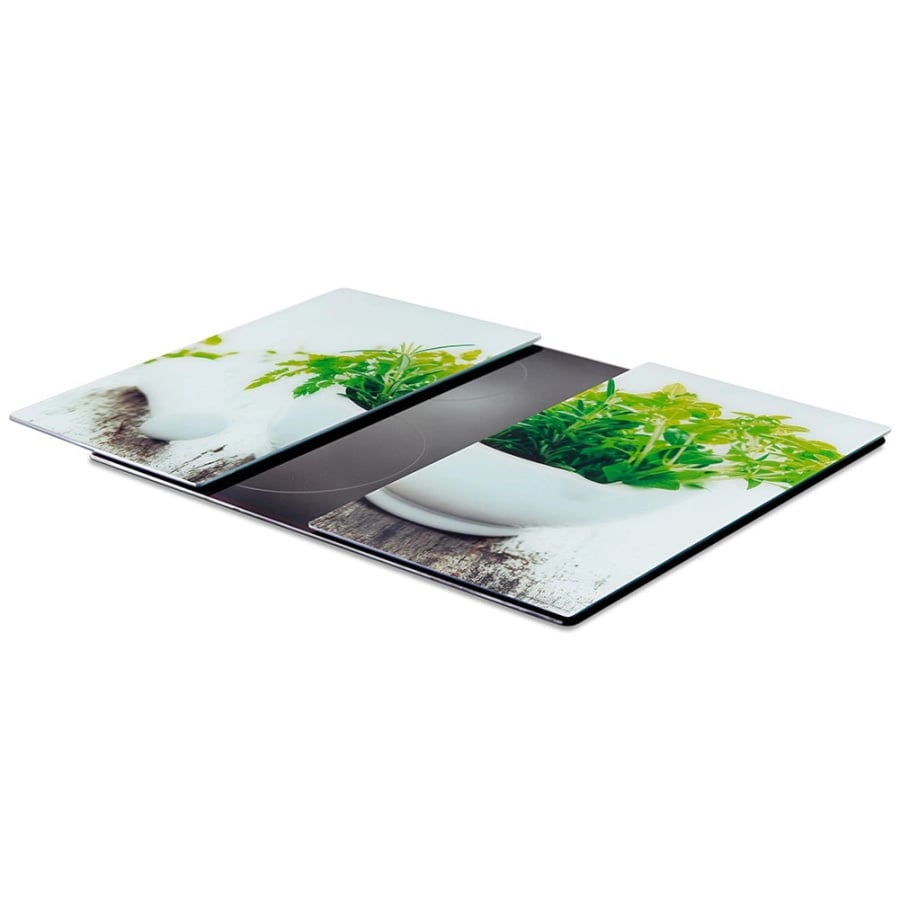 Deska do krojenia i osłona kuchenki szklana 60x52 cm 2 szt.