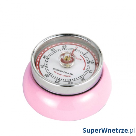 Timer mechaniczny 7 cm Zassenhaus Speed różowy