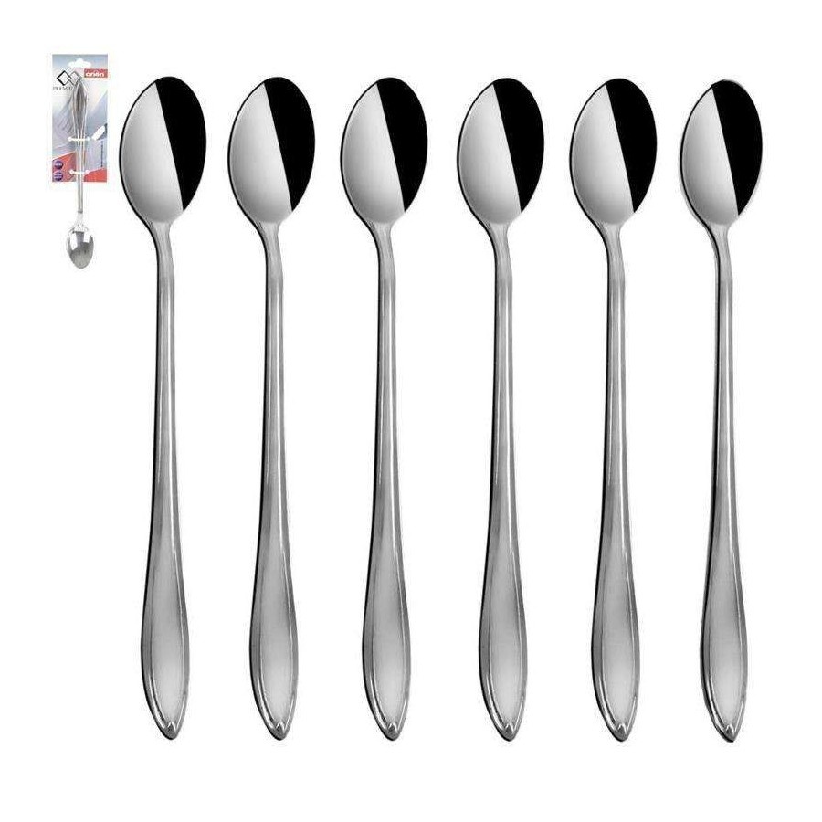 Długie łyżeczki koktajlowe długa łyżeczka deserowa do latte komplet CONIC 6 sztuk