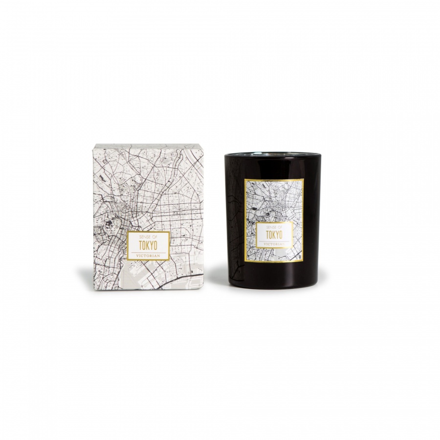 świeca zapachowa Tokyo: herbata ziołowa, do 45 godzin, śred. 8 x 10,5 cm