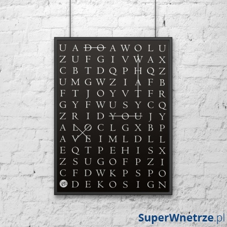 Plakat dekoracyjny 50x70 cm DO WHAT YOU LOVE DekoSign czarny