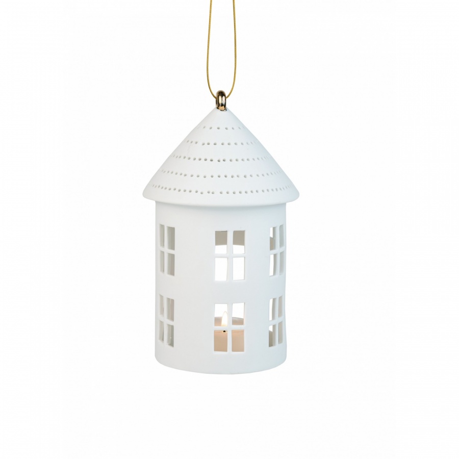 Wisząca dekoracja domek okrągły l
