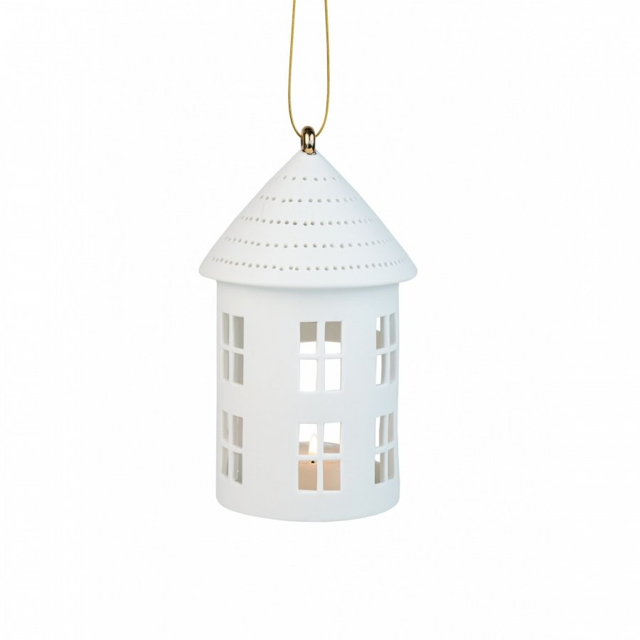 Wisząca dekoracja domek okrągły l