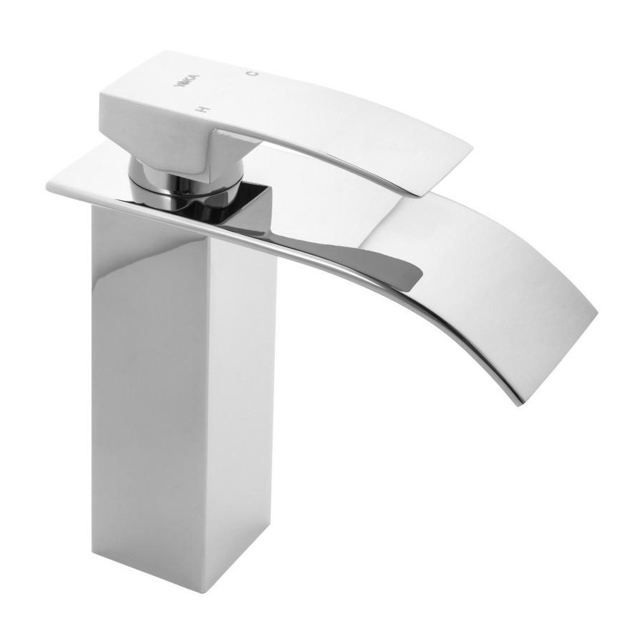 Bateria umywalkowa łazienkowa stojąca kran kaskada - yoka