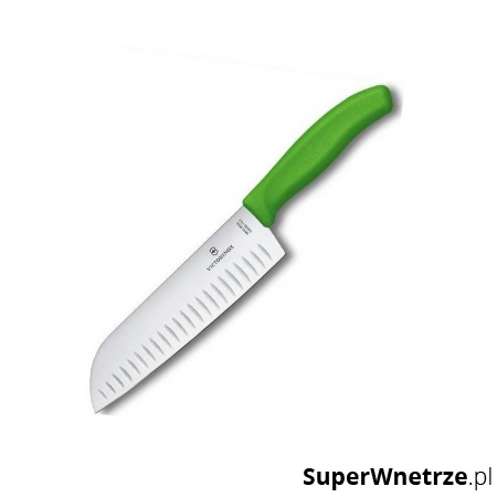 Nóż Santoku 17cm Victorinox zielony